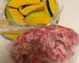 簡単一品☆牛肉とかぼちゃのオイスタカレー作り方1写真