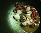 ✿青梗菜と❀タコの✿オーロラ炒め作り方2写真