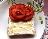 蜂蜜クリチトーストのトマトサンド作り方5写真