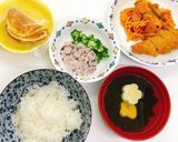 【病院】おくらの赤しそとろろのせ【給食】作り方5写真