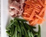 〈添えの一品〉つゆ豆と人参の炒り煮♬作り方1写真