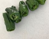 ピーマンと生ラムのカレー炒め。作り方1写真