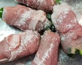 豚巻きピーマンのバター醤油照り焼き作り方1写真