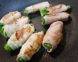 豚巻きピーマンのバター醤油照り焼き作り方2写真