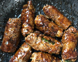牛肉ネギ巻きの味噌照り焼き＊簡単・弁当作り方4写真