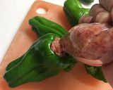 丸ごとピーマンの肉詰め作り方5写真