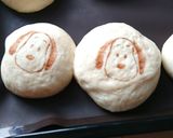 パンに♪簡単模様パンお弁当♥スヌーピー作り方2写真