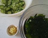 きゅうりとわかめの酢の物作り方1写真