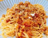 お肉たっぷり♡トマト缶なしミートパスタ作り方4写真