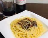梅と紫蘇の冷製パスタ作り方9写真