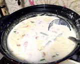 我が家のクリームパスタ作り方4写真