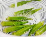 オクラのごま和え★okane☆作り方1写真