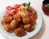 ☆豚こま肉でひとくちトンカツ☆作り方5写真