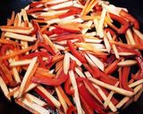 作り置き 赤い野菜のきんぴら作り方4写真