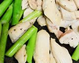 鶏むね肉とアスパラのオイスターソース炒め作り方2写真
