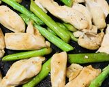 鶏むね肉とアスパラのオイスターソース炒め作り方3写真