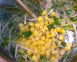 豆苗ともやしと卵のスープ。作り方4写真