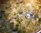 豆苗ともやしと卵のスープ。作り方7写真