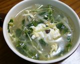豆苗ともやしと卵のスープ。作り方8写真