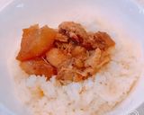 圧力鍋で柔か、手羽元と大根の甘辛バター煮作り方11写真