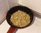 キャベツとひき肉の焼き春巻作り方5写真