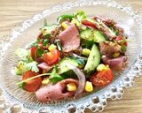 パストラミビーフとたっぷり野菜サラダ☆作り方8写真