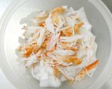 シャキシャキ！大根カニカマ胡麻マヨサラダ作り方4写真