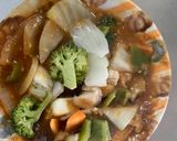 簡単洋風オイ焼うどん味回鍋肉風甘酢酢豚作り方14写真
