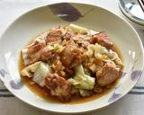 鶏肉とキャベツのオニオンソース作り方5写真