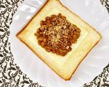 順番逆じゃない？！納豆チーズトースト✴️作り方3写真