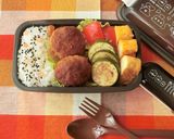 煮込みハンバーグののっけ弁当作り方4写真