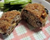 蒸しサラダ豆入り、お豆ごろごろハンバーグ作り方5写真