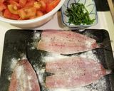 いわしガーリックソテー♡トマトソースがけ作り方1写真