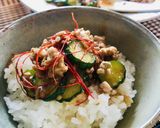 ぽりぽり食感☆ピリ辛きゅうりマーボ！作り方6写真