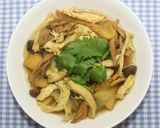 乾燥しめじと鶏肉でエスニックカレースープ作り方15写真