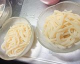 塩麹鶏で作るおだしの効いた冷やしうどん作り方3写真