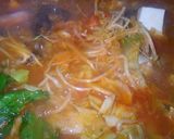 冬には野菜をいっぱい食べようトマト鍋作り方4写真
