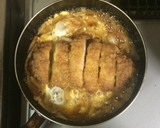 超簡単☆甘辛！旨い！定食屋のロースかつ丼作り方5写真