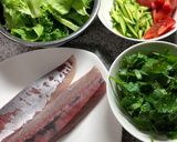 海鮮パクチーサラダ作り方1写真