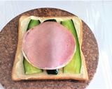 サンドイッチ　きゅうり×ハム×チーズ作り方4写真