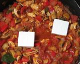 水煮トマトで赤パプささみのトマクリパスタ作り方10写真