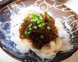 新玉葱ともずく、帆立のサラダ作り方5写真