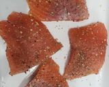 トラウトサーモンの貧乏パン粉焼き作り方1写真