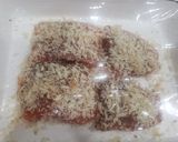 トラウトサーモンの貧乏パン粉焼き作り方3写真