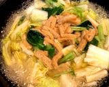 スルメイカと白菜の簡単煮作り方3写真