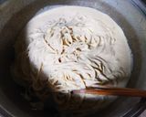 超簡単！ごま＆豆乳＆黒酢&梅の冷製パスタ作り方5写真