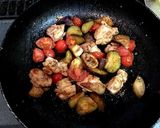 【ワインに◎】鶏肉ナストマトのチーズ焼き作り方4写真