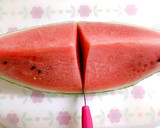 美味しいスイカの切り方♪（保存方法）作り方1写真