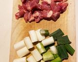 鶏肉と長ねぎの甘辛炒め作り方1写真