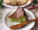 バスク風チーズケーキ♡抹茶バスチー作り方4写真